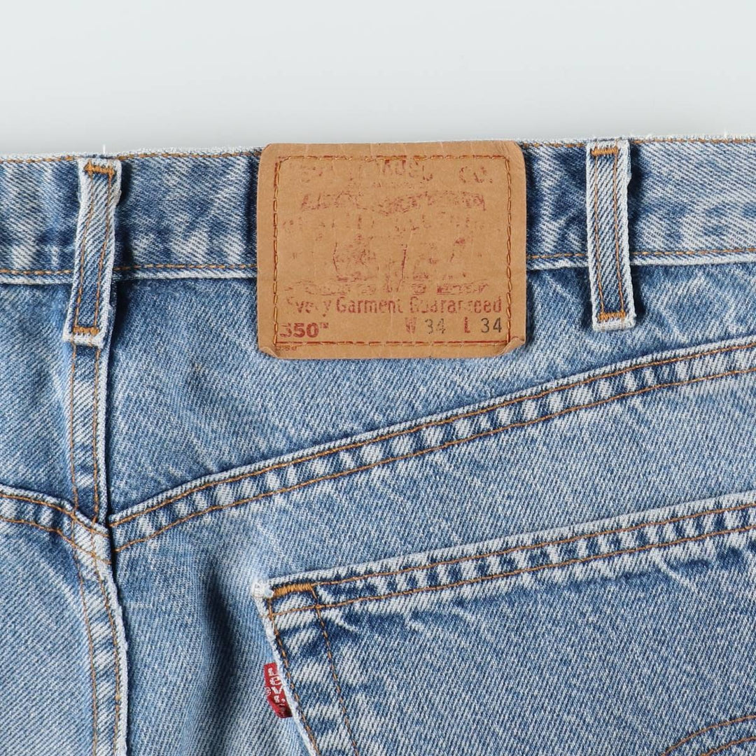 Levi's 550 Relaxed Fit Tapered Denim Pants, Made in USA, Men's Size W34 (approx.) cotton blue type Vintage Second Hand