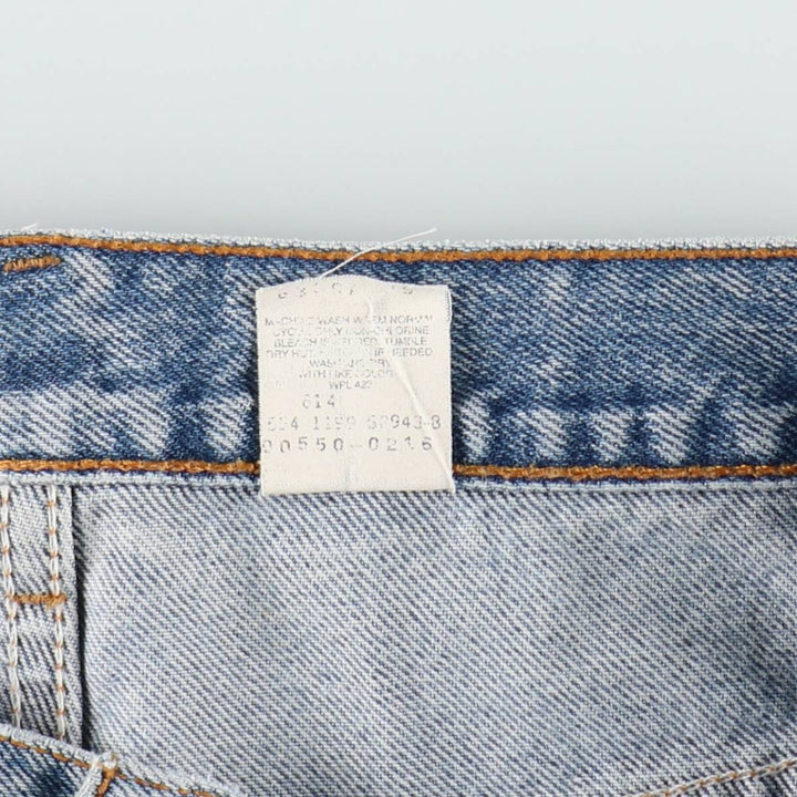 Levi's 550 Relaxed Fit Tapered Denim Pants, Made in USA, Men's Size W34 (approx.) cotton blue type Vintage Second Hand