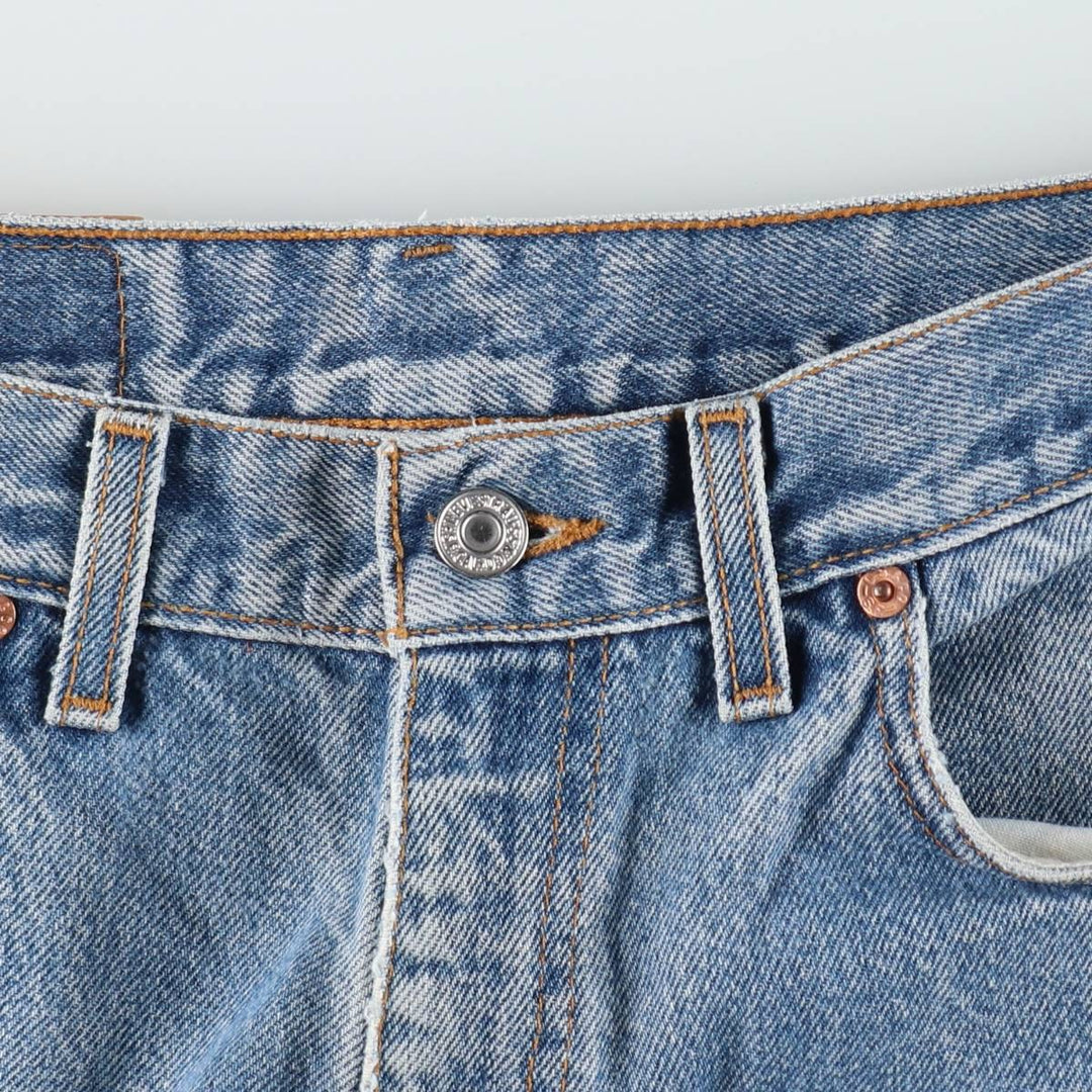 Levi's 550 Relaxed Fit Tapered Denim Pants, Made in USA, Men's Size W34 (approx.) cotton blue type Vintage Second Hand