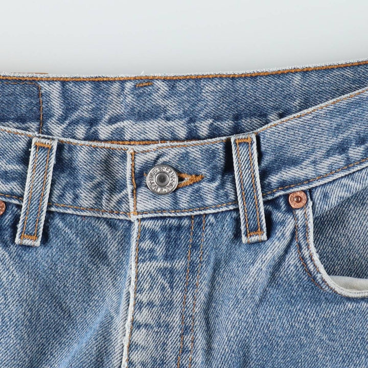 Levi's 550 Relaxed Fit Tapered Denim Pants, Made in USA, Men's Size W34 (approx.) cotton blue type Vintage Second Hand