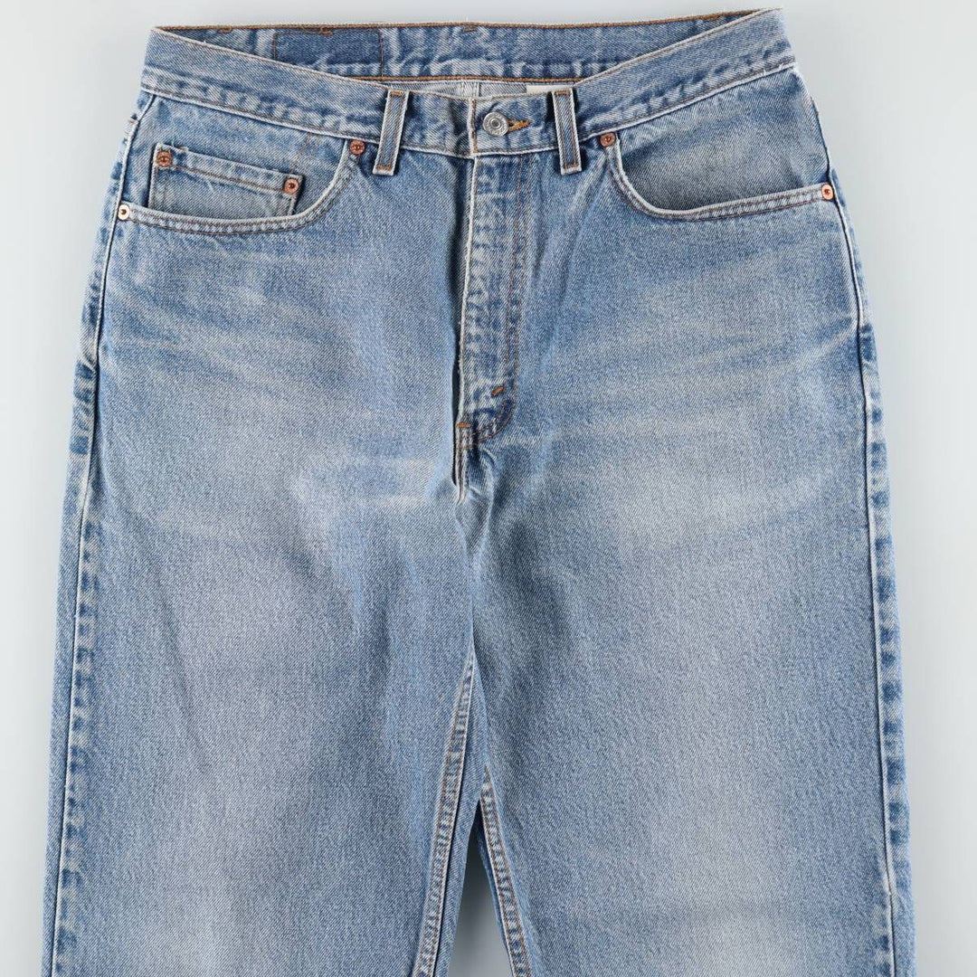 Levi's 550 Relaxed Fit Tapered Denim Pants, Made in USA, Men's Size W34 (approx.) cotton blue type Vintage Second Hand