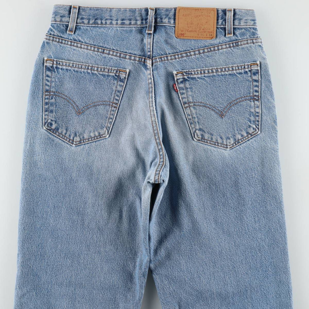 Levi's 550 Relaxed Fit Tapered Denim Pants, Made in USA, Men's Size W34 (approx.) cotton blue type Vintage Second Hand