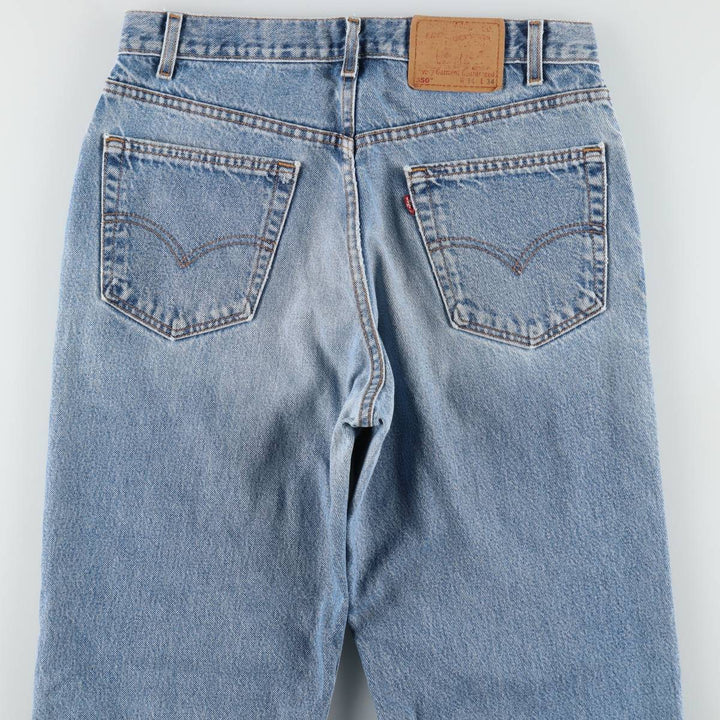 Levi's 550 Relaxed Fit Tapered Denim Pants, Made in USA, Men's Size W34 (approx.) cotton blue type Vintage Second Hand