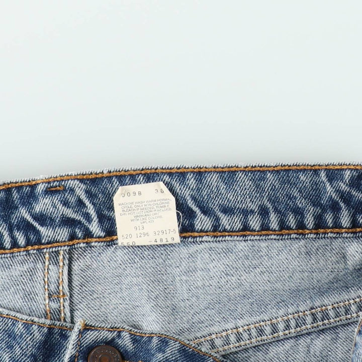 Levi's 15951 Relaxed Fit Tapered Leg Denim Pants, Made in USA, Men's Size W36 (approx.) cotton blue type Vintage Second Hand