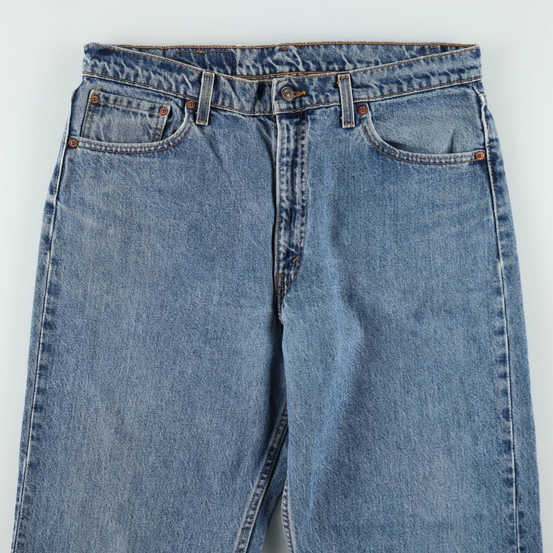 Levi's 15951 Relaxed Fit Tapered Leg Denim Pants, Made in USA, Men's Size W36 (approx.) cotton blue type Vintage Second Hand