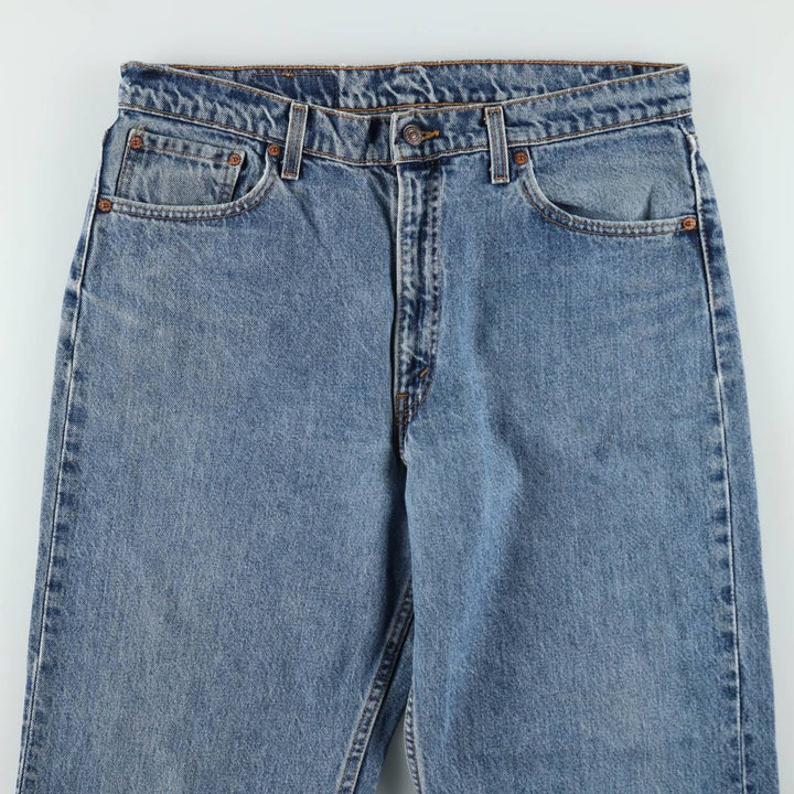 Levi's 15951 Relaxed Fit Tapered Leg Denim Pants, Made in USA, Men's Size W36 (approx.) cotton blue type Vintage Second Hand