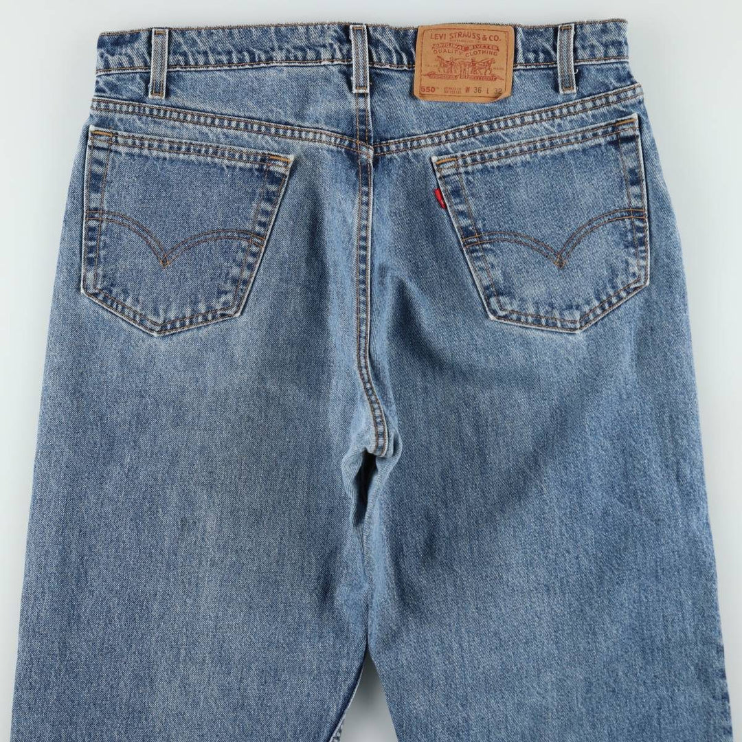 Levi's 15951 Relaxed Fit Tapered Leg Denim Pants, Made in USA, Men's Size W36 (approx.) cotton blue type Vintage Second Hand
