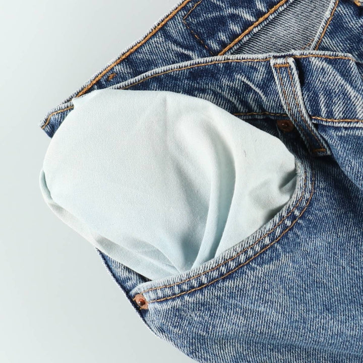 Levi's 15951 Relaxed Fit Tapered Leg Denim Pants, Made in USA, Men's Size W36 (approx.) cotton blue type Vintage Second Hand