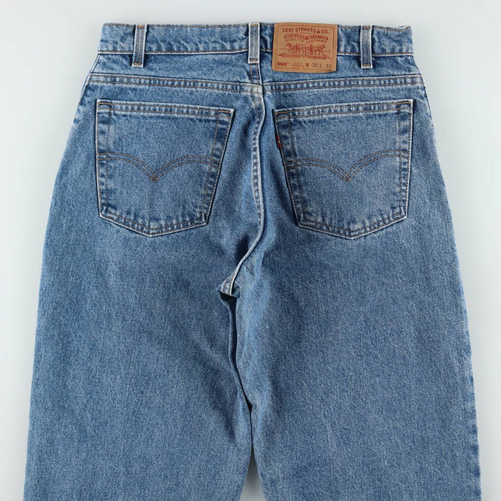 Levi's 560 Loose Fit Tapered Leg Denim Pants, Men's Size W31 (approx.) unclear blue type Vintage Second Hand