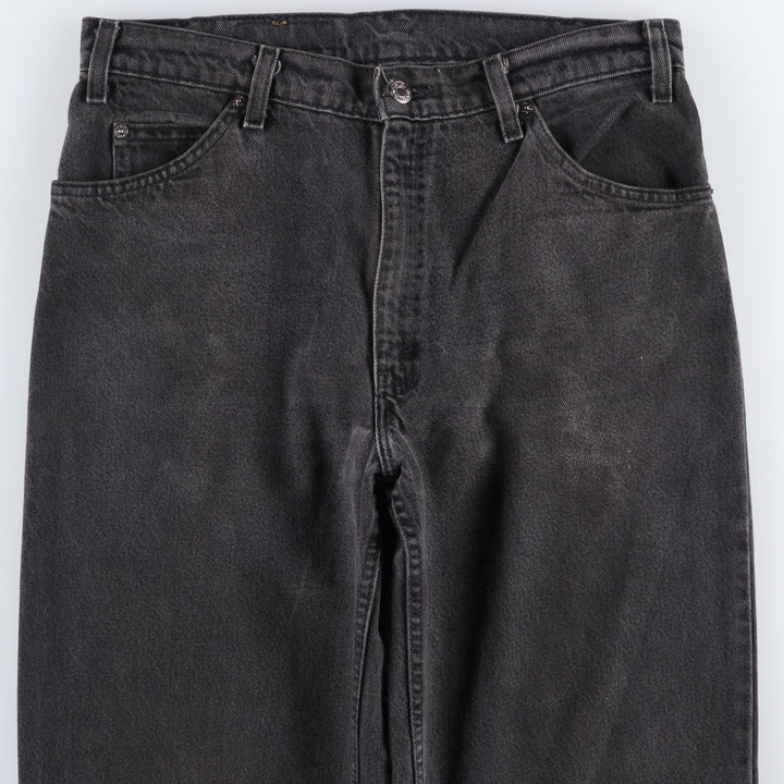 Levi's 550 Black Denim Tapered Jeans, Made in USA, Men's Size W34 (approx.), Vintage cotton black type Vintage Second Hand