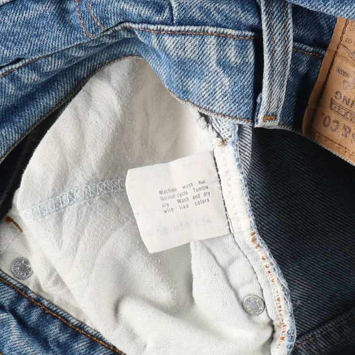 ~90'S Levi's 20517-0217 Orange Tab Bootcut Denim Pants, Made in USA, Men's W30 equivalent, Vintage cotton blue type Vintage Second Hand