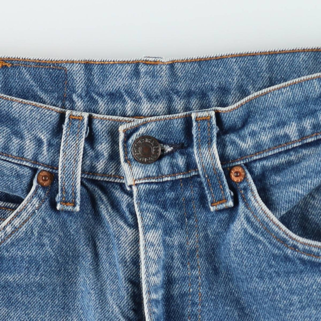 ~90'S Levi's 20517-0217 Orange Tab Bootcut Denim Pants, Made in USA, Men's W30 equivalent, Vintage cotton blue type Vintage Second Hand