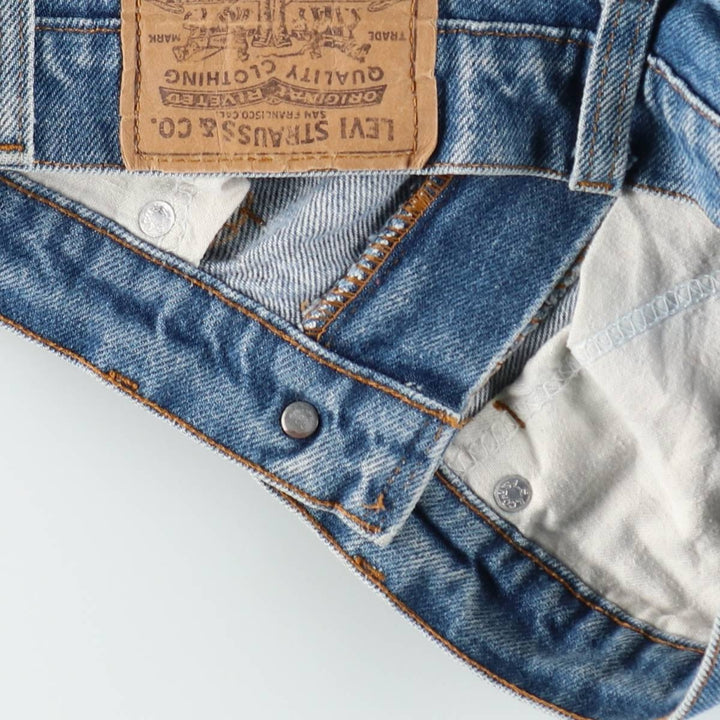 ~90'S Levi's 20517-0217 Orange Tab Bootcut Denim Pants, Made in USA, Men's W30 equivalent, Vintage cotton blue type Vintage Second Hand