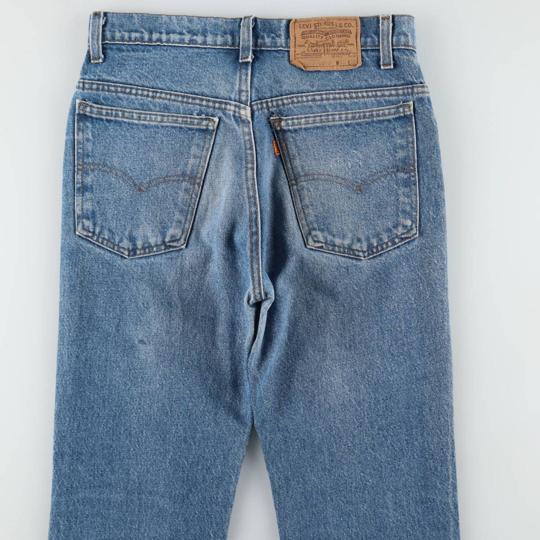 ~90'S Levi's 20517-0217 Orange Tab Bootcut Denim Pants, Made in USA, Men's W30 equivalent, Vintage cotton blue type Vintage Second Hand