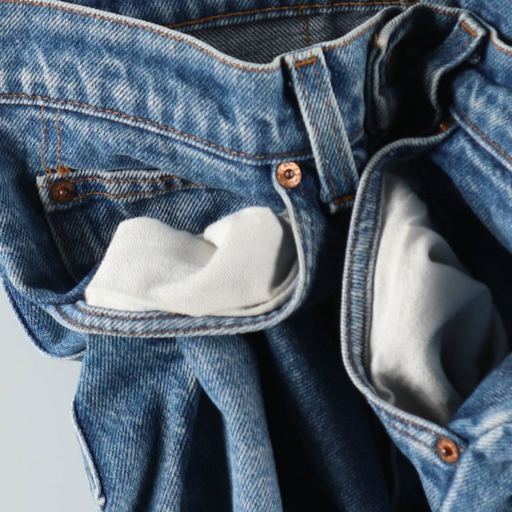 ~90'S Levi's 20517-0217 Orange Tab Bootcut Denim Pants, Made in USA, Men's W30 equivalent, Vintage cotton blue type Vintage Second Hand