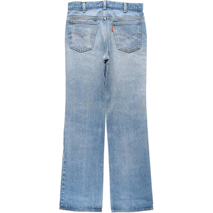 90'S Levi's Orange Tab Flare Cut Denim Pants, Men's W33 (approx.), Vintage unclear blue type Vintage Second Hand