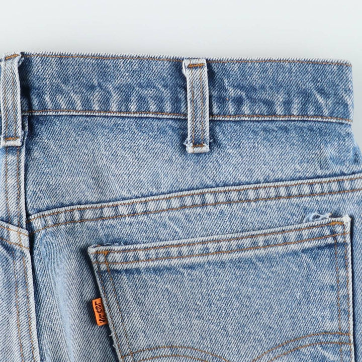 90'S Levi's Orange Tab Flare Cut Denim Pants, Men's W33 (approx.), Vintage unclear blue type Vintage Second Hand
