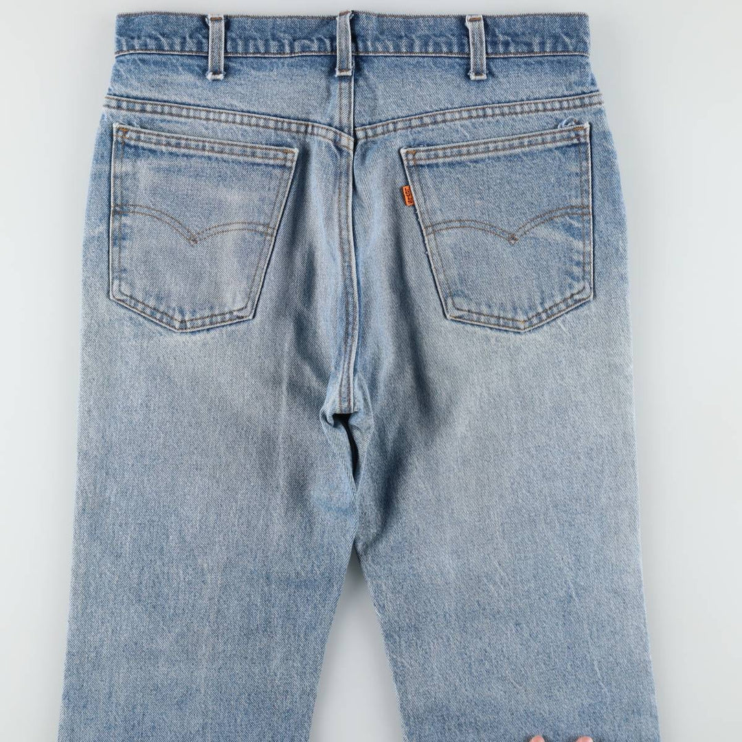 90'S Levi's Orange Tab Flare Cut Denim Pants, Men's W33 (approx.), Vintage unclear blue type Vintage Second Hand