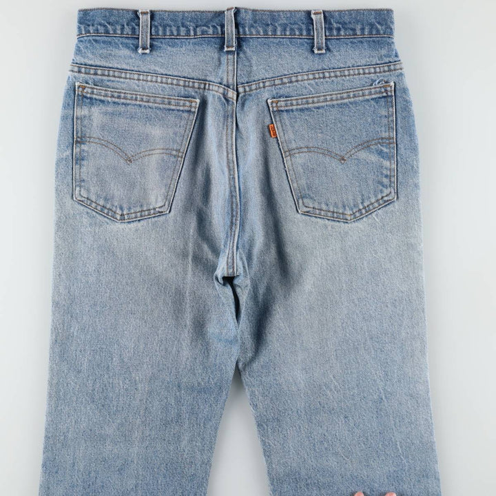 90'S Levi's Orange Tab Flare Cut Denim Pants, Men's W33 (approx.), Vintage unclear blue type Vintage Second Hand