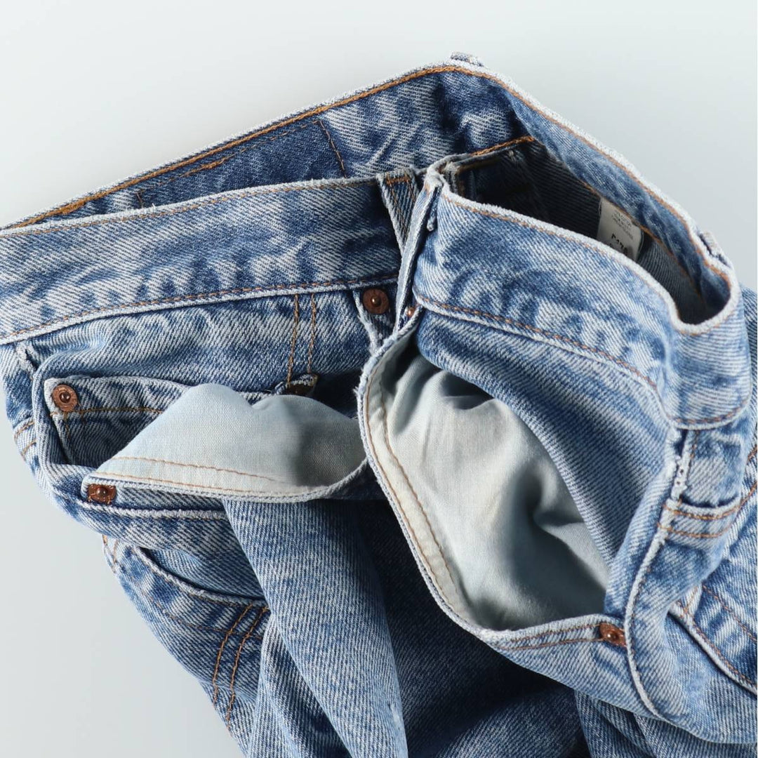 2000'S Levi's 517 Boot Cut Denim Pants, Made in USA, Men's Size W31 cotton blue type Vintage Second Hand