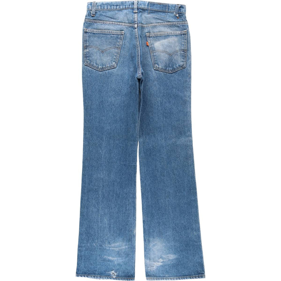 ~90'S Levi's Orange Tab Flare Cut Denim Pants, Men's W32 (approx.) unclear blue type Vintage Second Hand