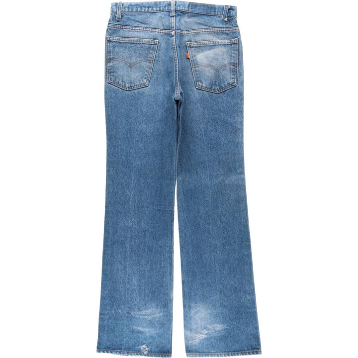 ~90'S Levi's Orange Tab Flare Cut Denim Pants, Men's W32 (approx.) unclear blue type Vintage Second Hand