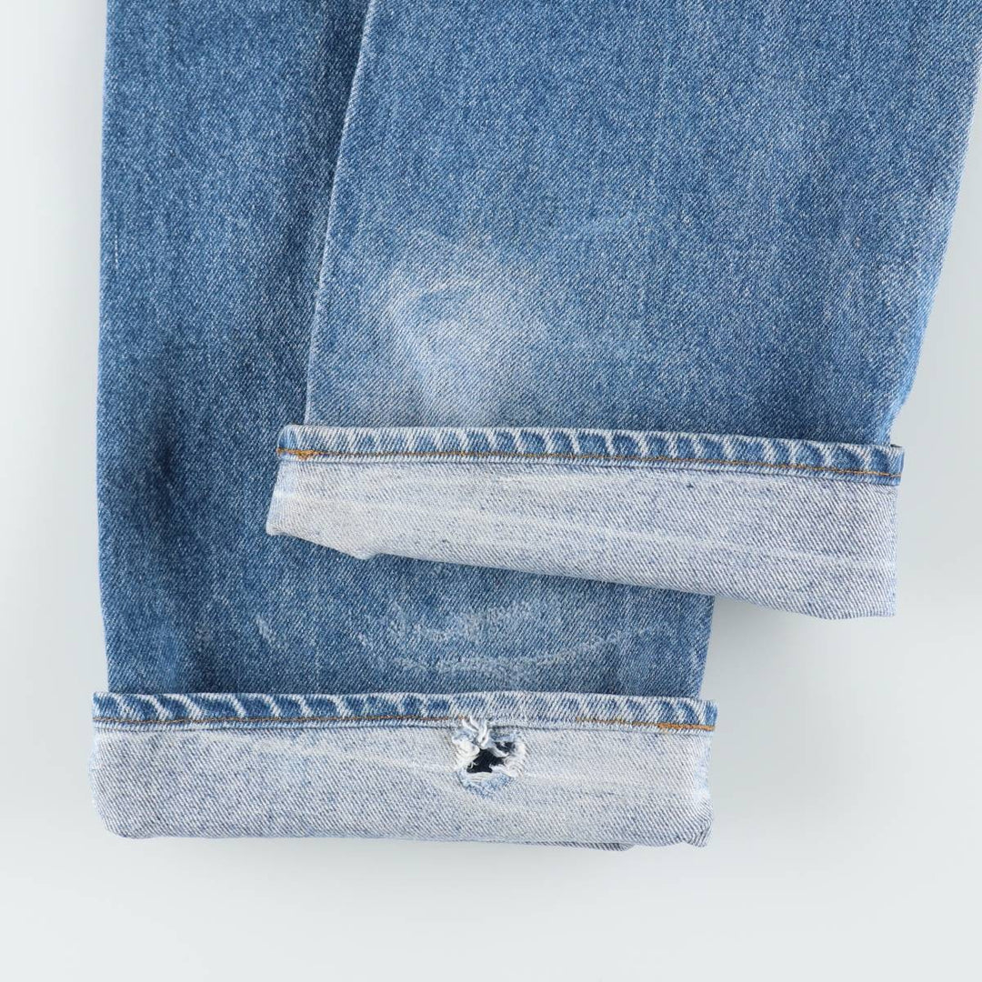 ~90'S Levi's Orange Tab Flare Cut Denim Pants, Men's W32 (approx.) unclear blue type Vintage Second Hand