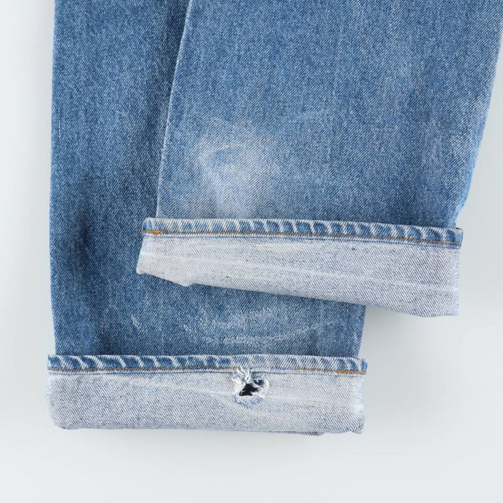 ~90'S Levi's Orange Tab Flare Cut Denim Pants, Men's W32 (approx.) unclear blue type Vintage Second Hand