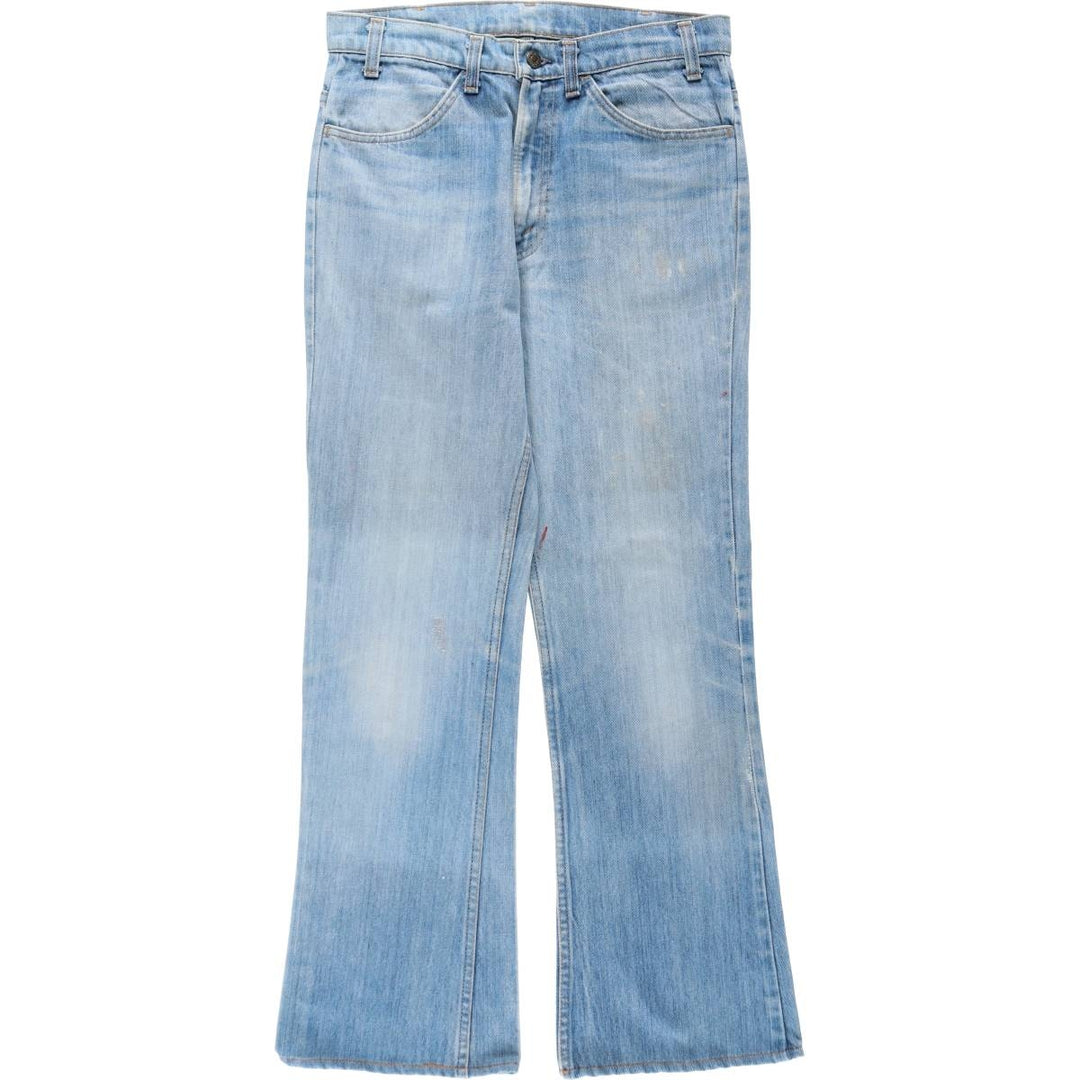 ~90'S Levi's 40646-0913 Orange Tab Bell-Bottom Denim Pants, Men's W32 (approx.), Vintage unclear blue type Vintage Second Hand