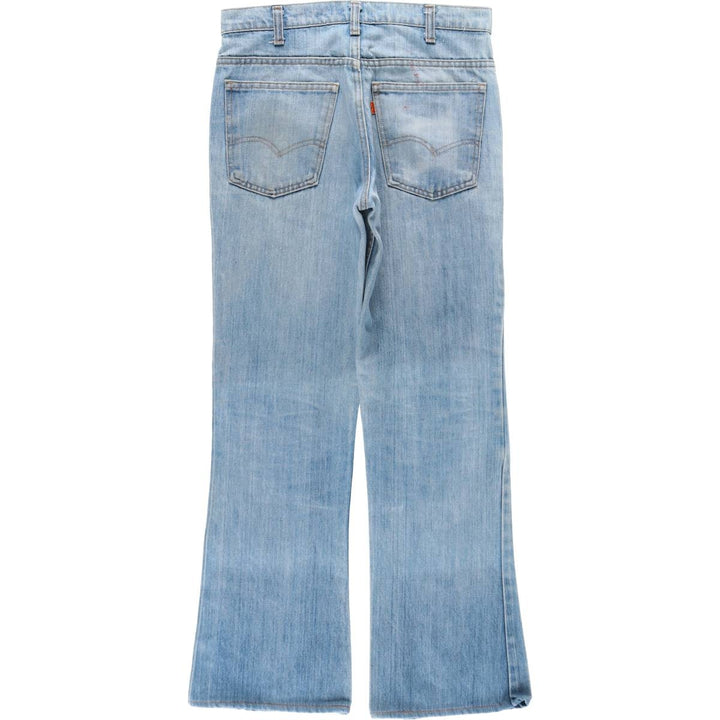 ~90'S Levi's 40646-0913 Orange Tab Bell-Bottom Denim Pants, Men's W32 (approx.), Vintage unclear blue type Vintage Second Hand