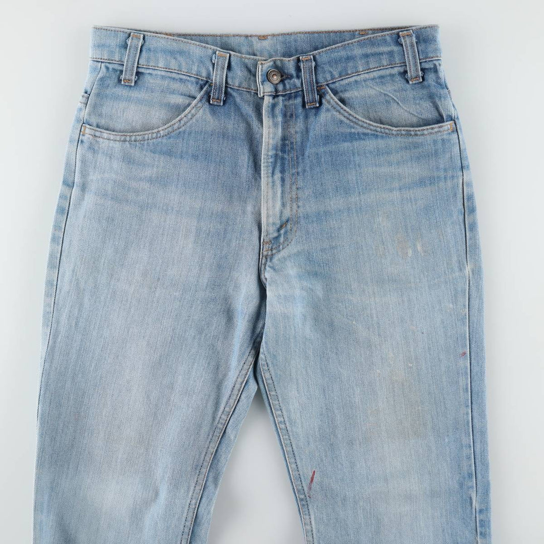~90'S Levi's 40646-0913 Orange Tab Bell-Bottom Denim Pants, Men's W32 (approx.), Vintage unclear blue type Vintage Second Hand