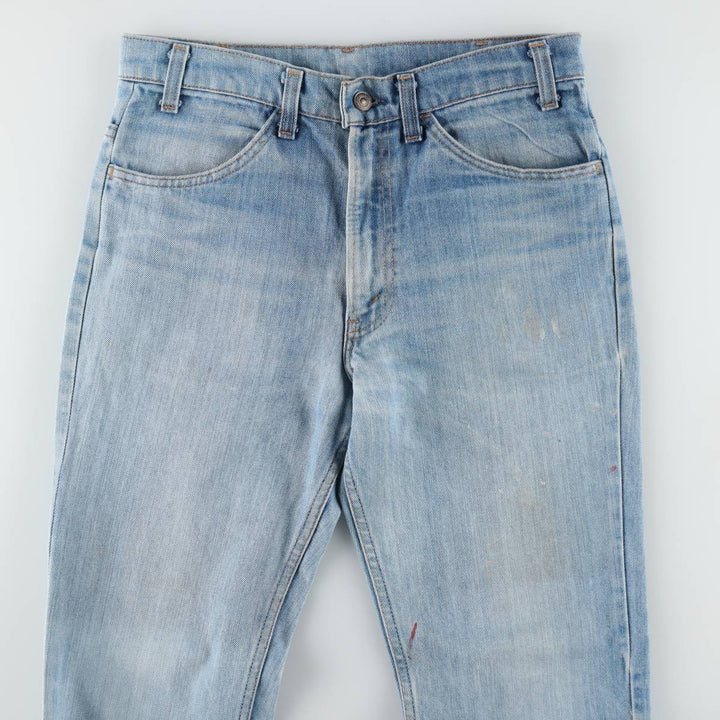 ~90'S Levi's 40646-0913 Orange Tab Bell-Bottom Denim Pants, Men's W32 (approx.), Vintage unclear blue type Vintage Second Hand
