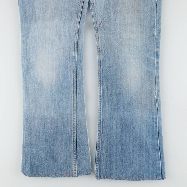 ~90'S Levi's 40646-0913 Orange Tab Bell-Bottom Denim Pants, Men's W32 (approx.), Vintage unclear blue type Vintage Second Hand