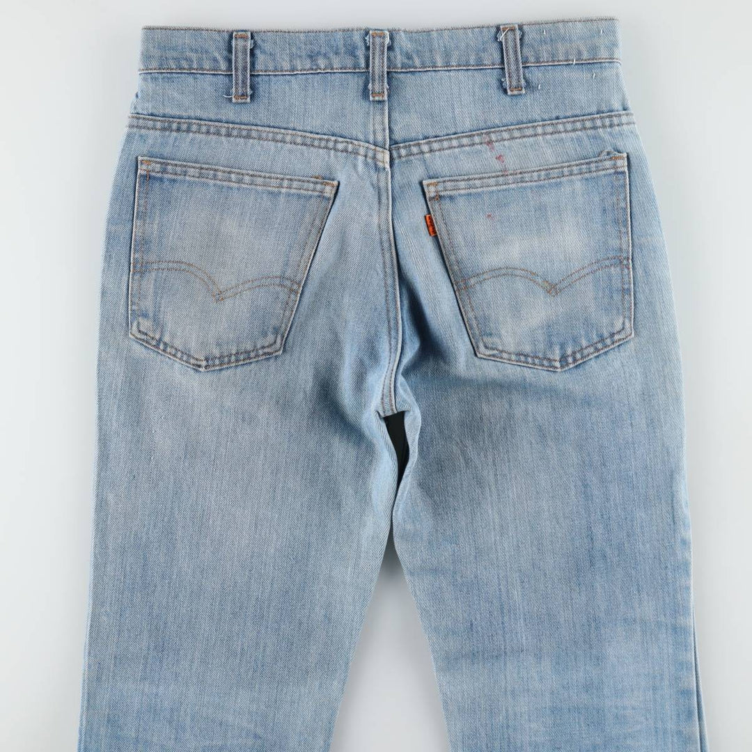 ~90'S Levi's 40646-0913 Orange Tab Bell-Bottom Denim Pants, Men's W32 (approx.), Vintage unclear blue type Vintage Second Hand