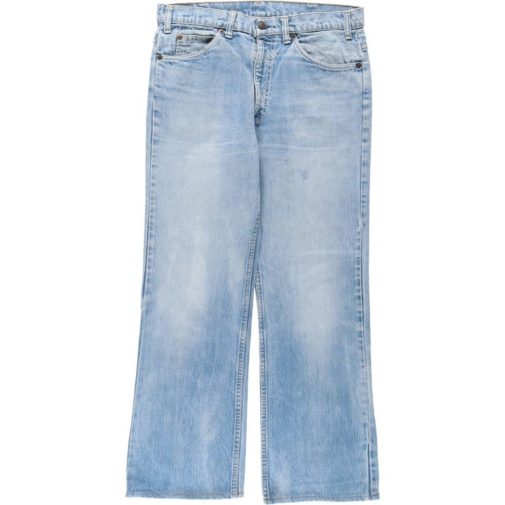 1990'S Levi's 20517-0217 Bootcut Denim Pants, Men's Size W34 (approx.), Vintage unclear blue type Vintage Second Hand