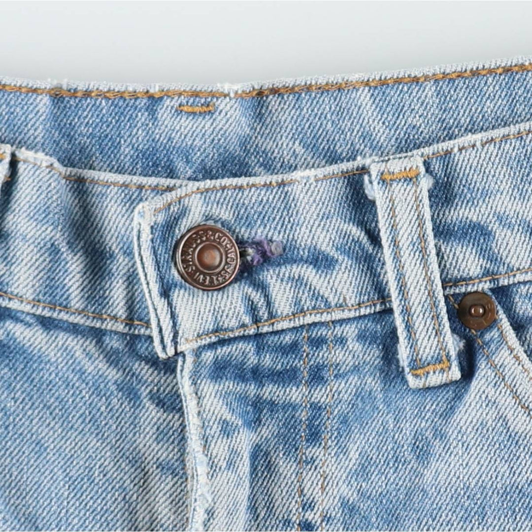 1990'S Levi's 20517-0217 Bootcut Denim Pants, Men's Size W34 (approx.), Vintage unclear blue type Vintage Second Hand