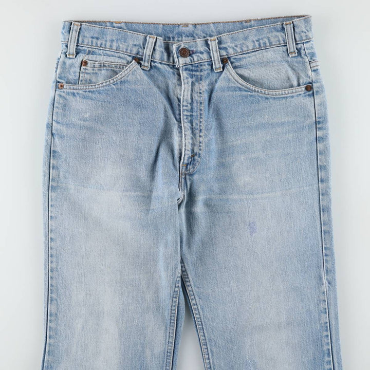 1990'S Levi's 20517-0217 Bootcut Denim Pants, Men's Size W34 (approx.), Vintage unclear blue type Vintage Second Hand