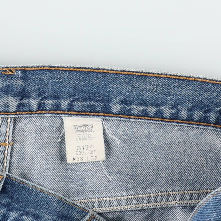 2000'S Levi's 517 Bootcut Denim Pants, Made in USA, Men's Size W37 (approx.) cotton blue type Vintage Second Hand