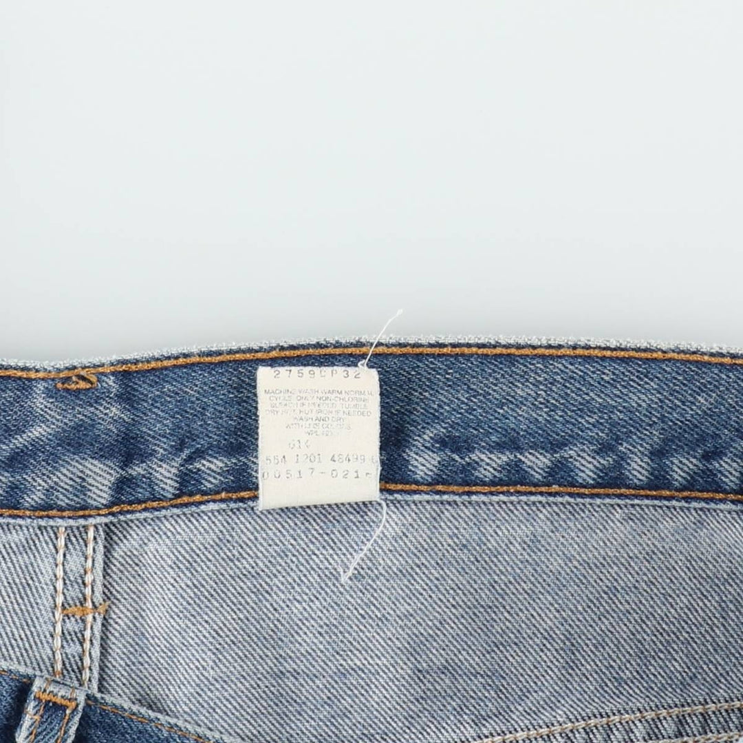 2000'S Levi's 517 Bootcut Denim Pants, Made in USA, Men's Size W37 (approx.) cotton blue type Vintage Second Hand