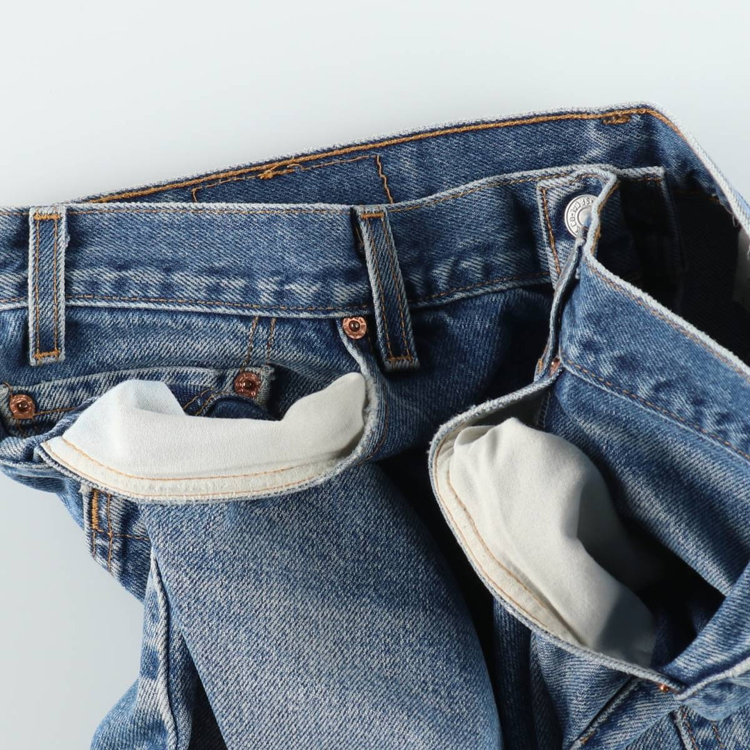 2000'S Levi's 517 Bootcut Denim Pants, Made in USA, Men's Size W37 (approx.) cotton blue type Vintage Second Hand