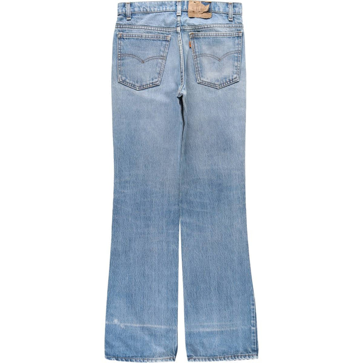 ~90'S Levi's 20517-0217 Orange Tab Bootcut Denim Pants, Made in USA, Men's W30 equivalent, Vintage cotton blue type Vintage Second Hand