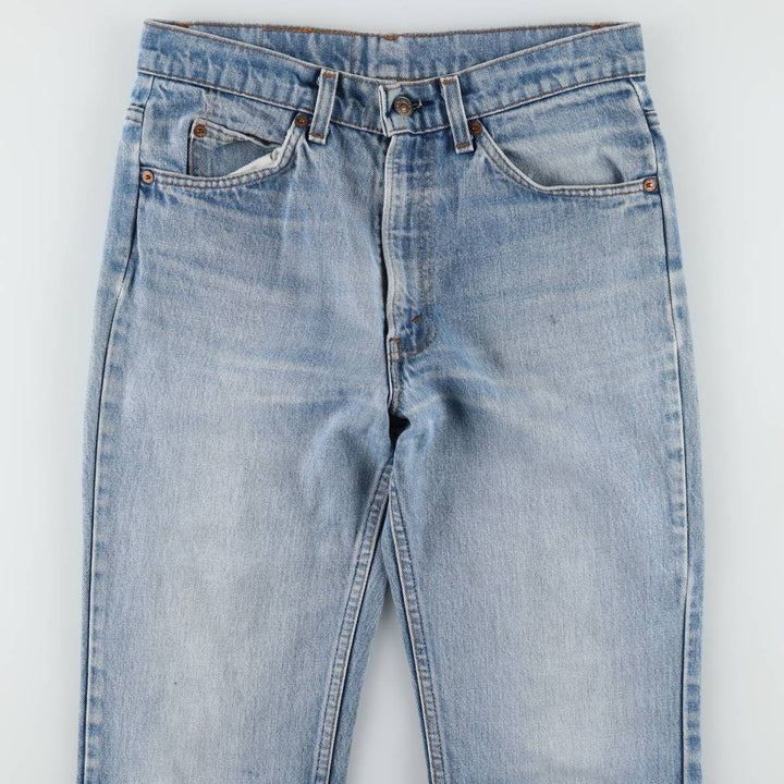 ~90'S Levi's 20517-0217 Orange Tab Bootcut Denim Pants, Made in USA, Men's W30 equivalent, Vintage cotton blue type Vintage Second Hand