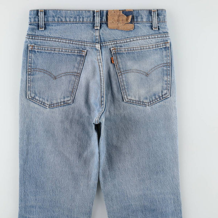 ~90'S Levi's 20517-0217 Orange Tab Bootcut Denim Pants, Made in USA, Men's W30 equivalent, Vintage cotton blue type Vintage Second Hand