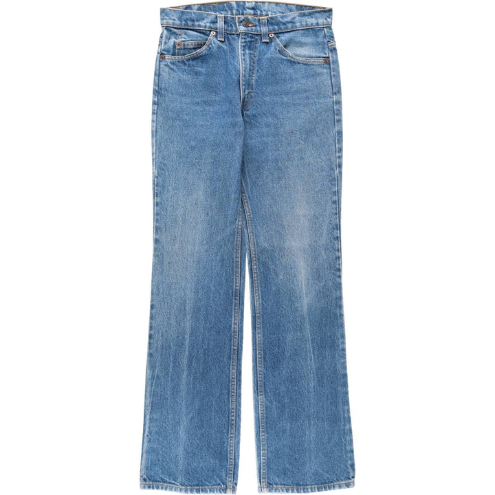 90'S Levi's 20517-0217 Orange Tab Bootcut Denim Pants, Made in USA, Men's, Size W30, Vintage cotton blue type Vintage Second Hand