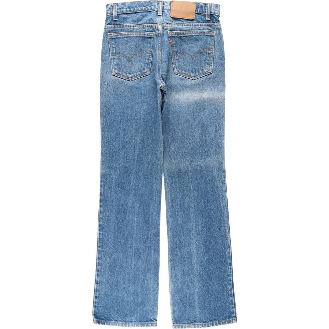 90'S Levi's 20517-0217 Orange Tab Bootcut Denim Pants, Made in USA, Men's, Size W30, Vintage cotton blue type Vintage Second Hand