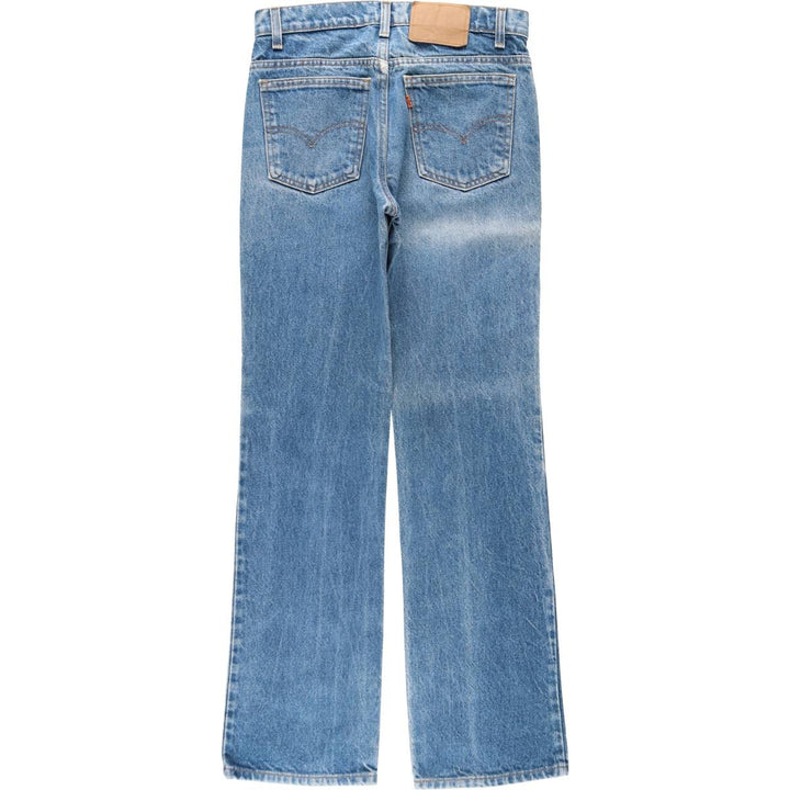 90'S Levi's 20517-0217 Orange Tab Bootcut Denim Pants, Made in USA, Men's, Size W30, Vintage cotton blue type Vintage Second Hand