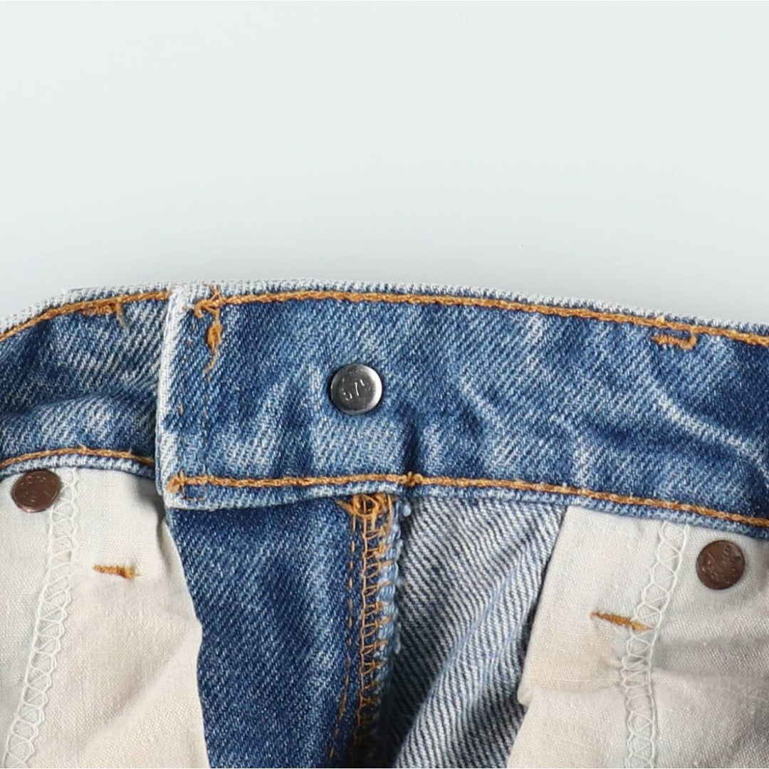 90'S Levi's 20517-0217 Orange Tab Bootcut Denim Pants, Made in USA, Men's, Size W30, Vintage cotton blue type Vintage Second Hand