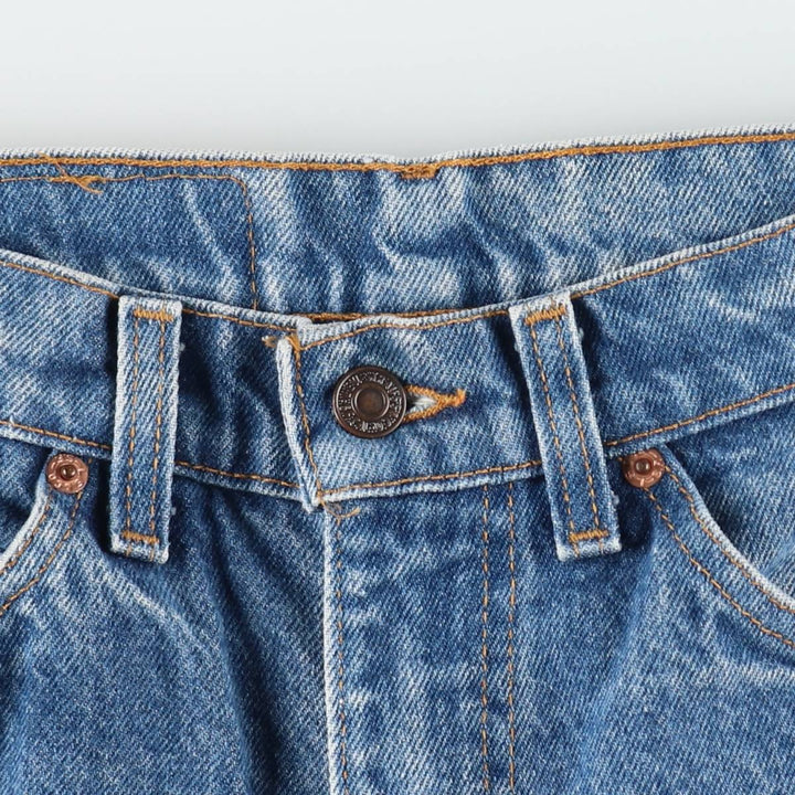 90'S Levi's 20517-0217 Orange Tab Bootcut Denim Pants, Made in USA, Men's, Size W30, Vintage cotton blue type Vintage Second Hand