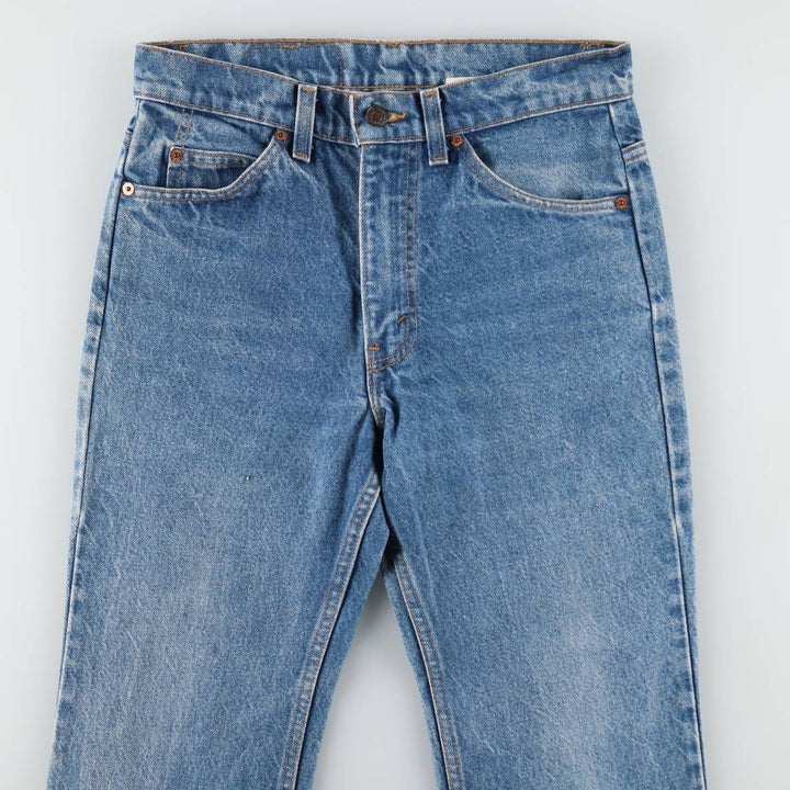 90'S Levi's 20517-0217 Orange Tab Bootcut Denim Pants, Made in USA, Men's, Size W30, Vintage cotton blue type Vintage Second Hand