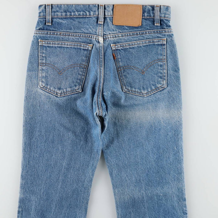 90'S Levi's 20517-0217 Orange Tab Bootcut Denim Pants, Made in USA, Men's, Size W30, Vintage cotton blue type Vintage Second Hand